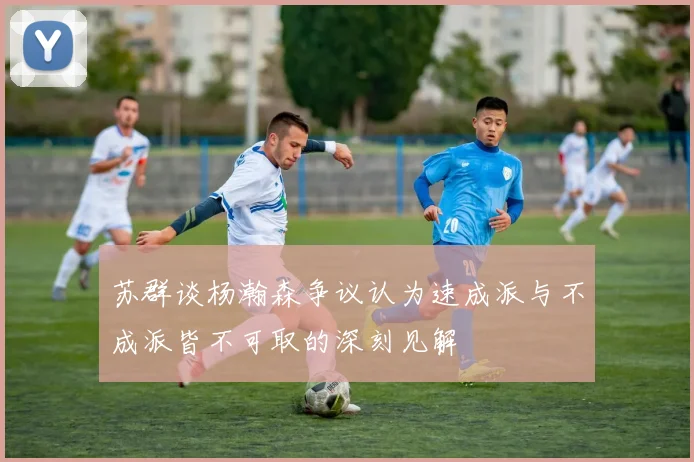 苏群谈杨瀚森争议认为速成派与不成派皆不可取的深刻见解